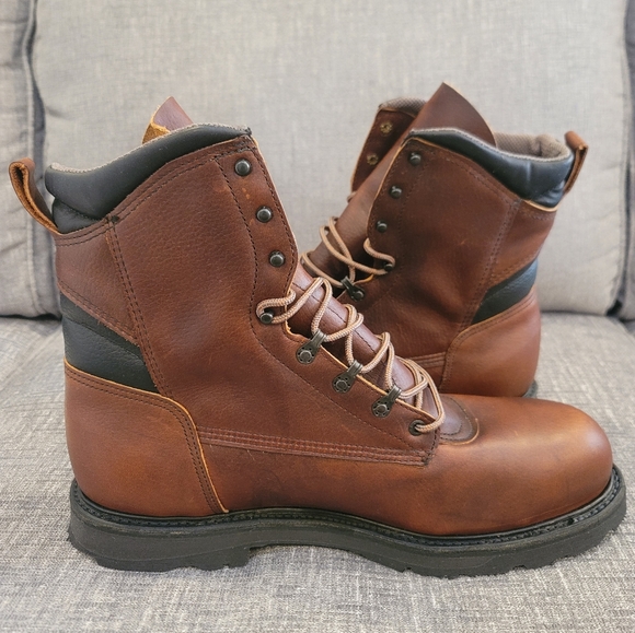 Red Wing Work Boots 2264 Brown Leather Safety Toe Mens Size 15 D - Picture 6 of 11